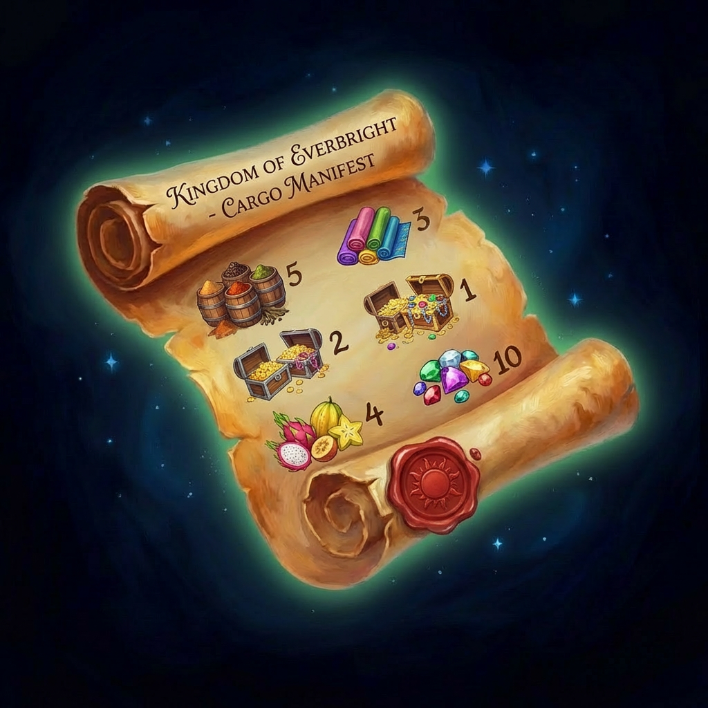 An inventory of supplies. Planning, resource management, and hard choices. Cargo Manifest