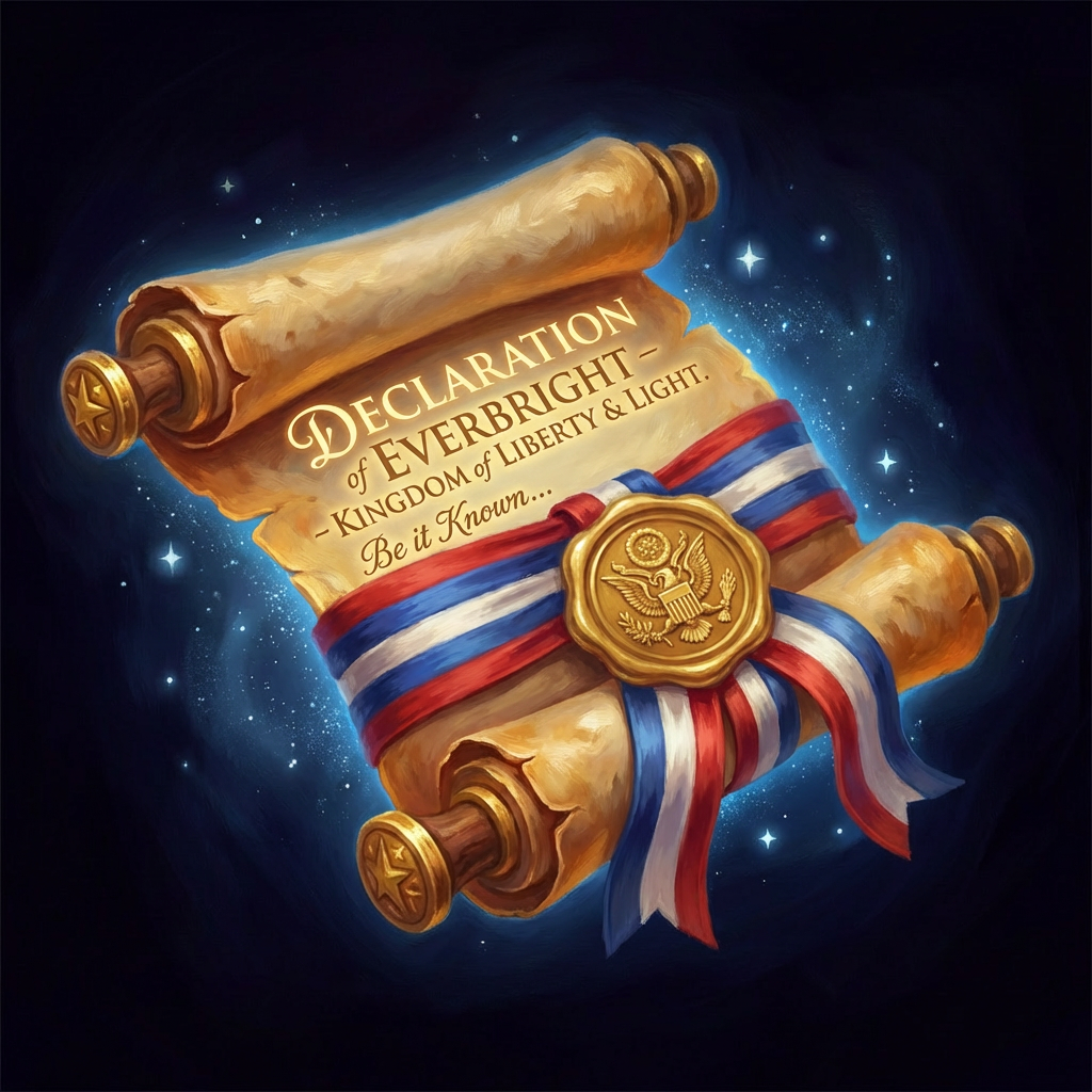 The Kingdom's Declaration of Independence in child-friendly language. Declaration of Everbright