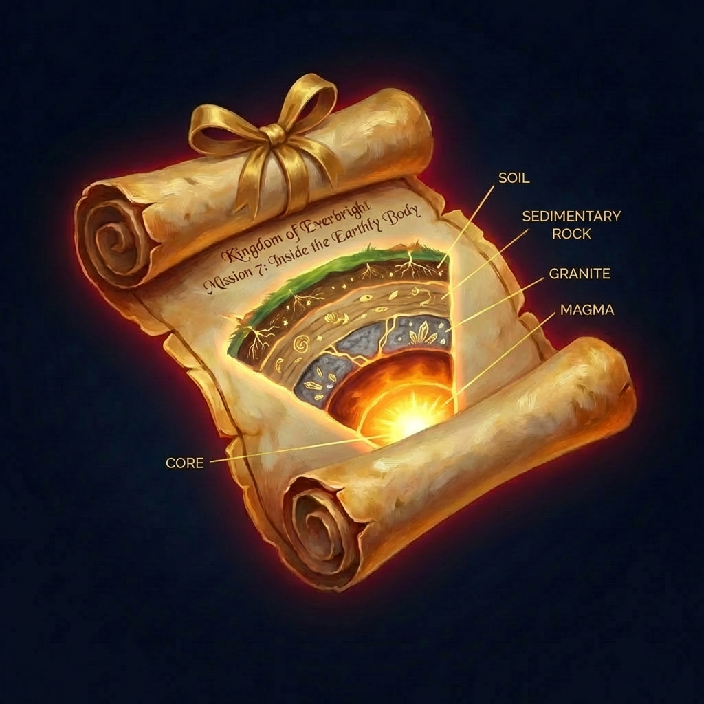Crust, mantle, outer core, inner core. Earth is dynamic. Earth Layers Cross Section