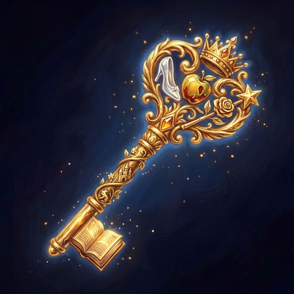 Golden letters with ribbons. Write to your future self or next year's students. Enchanted Letters